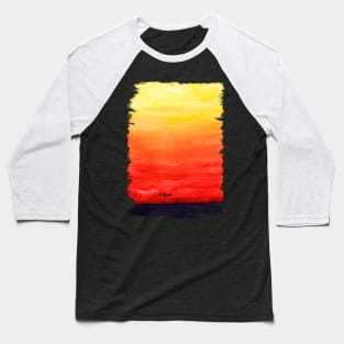 SUNSET brushstrokes Baseball T-Shirt